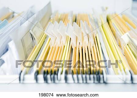 Picture - Hanging file folders. Fotosearch