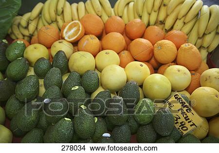 Assorted fruit and vegetables at market View Large Photo Image Picture - Assorted fruit and vegetables at market. Fotosearch