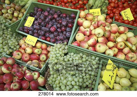 Assorted fruit at market View Large Photo Image Picture - Assorted fruit at market. Fotosearch