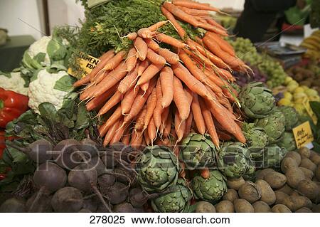Assorted vegetables at market View Large Photo Image Stock Photography - Assorted vegetables at market. Fotosearch