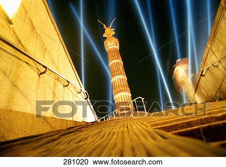 Laser show near Victory Column (Siegessaule), Berlin, Germany View Large Photo Image Stock Image - Laser show near Victory Column (Siegessaule), Berlin, Germany. Fotosearch