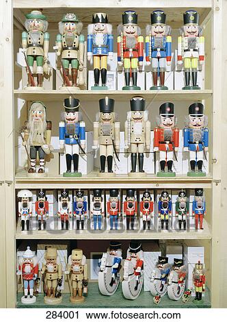 Shelves of German nutcrackers View Large Photo Image Stock Image - Shelves of German nutcrackers. Fotosearch