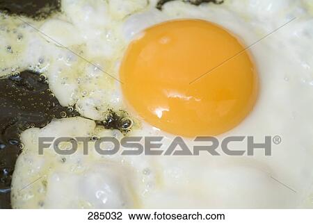 Close-up of egg in frying pan View Large Photo Image Stock Image - Close-up of egg in frying pan. Fotosearch