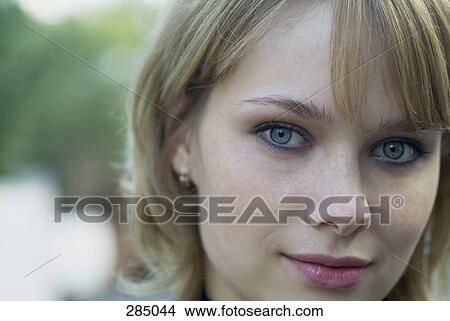 Close-up of woman’s face View Large Photo Image Picture - Close-up of woman’s face. Fotosearch