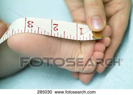 Measuring a baby's foot View Large Photo Image Stock Image - Measuring a baby's foot. Fotosearch
