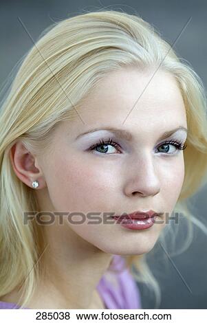 Portrait of young woman View Large Photo Image Stock Photo - Portrait of young woman. Fotosearch