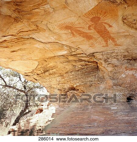 Aboriginal cave paintings, Australia View Large Photo Image Picture - Aboriginal cave paintings, Australia. Fotosearch