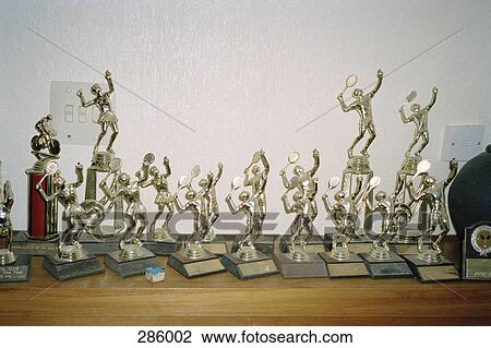 Collection of sports trophies View Large Photo Image Stock Image - Collection of sports trophies. Fotosearch