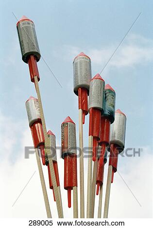 Bottle rockets aimed at sky View Large Photo Image Stock Photography - Bottle rockets aimed at sky. Fotosearch