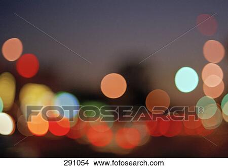 Picture - Abstract polka dot light pattern. Fotosearch