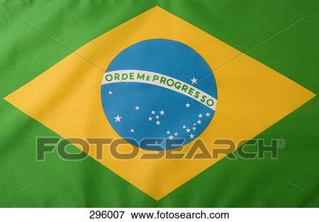 Brazilian Flag View Large Photo Image Stock Photo - Brazilian Flag. Fotosearch