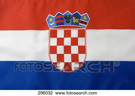 Croatian Flag View Large Photo Image Stock Image - Croatian Flag. Fotosearch