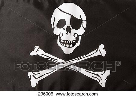 Flag with skull and crossbones View Large Photo Image Stock Photograph - Flag with skull and crossbones. Fotosearch