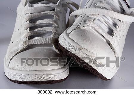 Close-up of dirty white sports shoes View Large Photo Image Stock Image - Close-up of dirty white sports shoes. Fotosearch