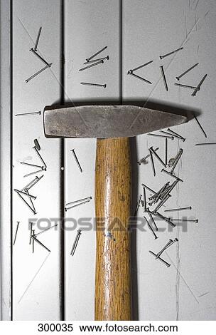 Close-up of hammer and nails View Large Photo Image Stock Photography - Close-up of hammer and nails. Fotosearch