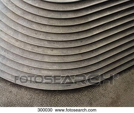 Stock Image - View over stone steps and cobblestone. Fotosearch