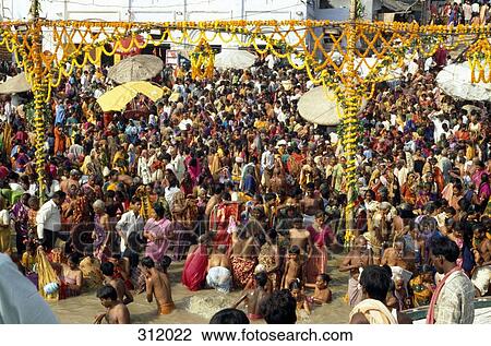 People at festival on riverbank, India View Large Photo Image Stock Image - People at festival on riverbank, India. Fotosearch