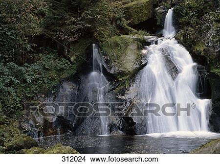 Waterfall View Large Photo Image Picture - Waterfall. Fotosearch