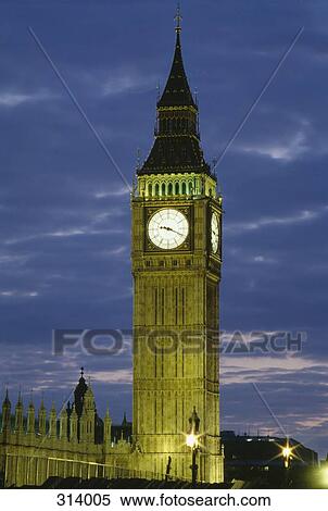 Stock Photography - Big Ben at night, London, England. Fotosearch