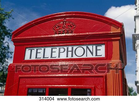 Picture - Telephone booth, London, England. Fotosearch