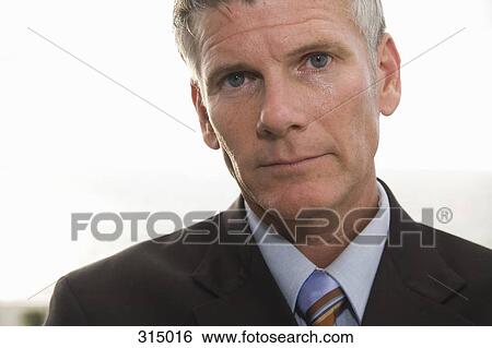 Stock Photograph - Close-up of businessman. Fotosearch