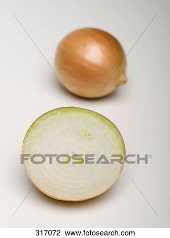 Stock Image - Brown onions. Fotosearch