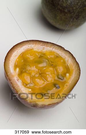Cross section of passion fruit View Large Photo Image Stock Photo - Cross section of passion fruit. Fotosearch