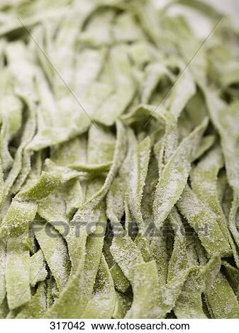 Fresh spinach fettuccine View Large Photo Image Stock Image - Fresh spinach fettuccine. Fotosearch