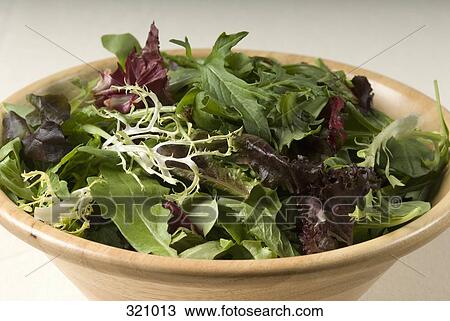 Bowl of mixed salad leaves View Large Photo Image Stock Image - Bowl of mixed salad leaves. Fotosearch