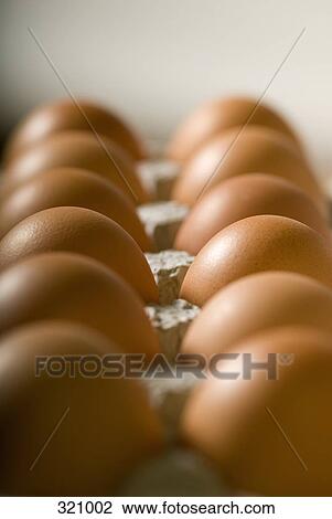 Carton of brown eggs View Large Photo Image Stock Image - Carton of brown eggs. Fotosearch