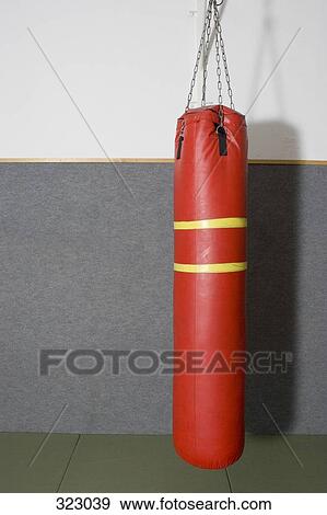 Punching bag in gym View Large Photo Image Stock Photo - Punching bag in gym. Fotosearch