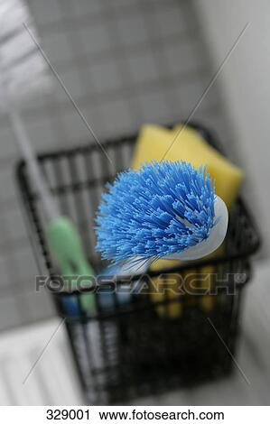 Stock Image - Collection of cleaning utensils. Fotosearch