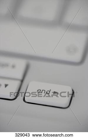 Stock Image - ‘End’ key on computer keyboard. Fotosearch
