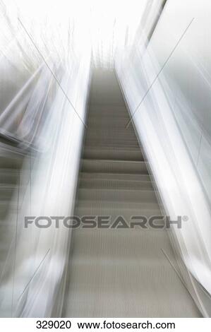 Stock Image - Escalator. Fotosearch