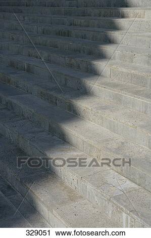 Sunlight and shadow on concrete steps View Large Photo Image Stock Image - Sunlight and shadow on concrete steps. Fotosearch