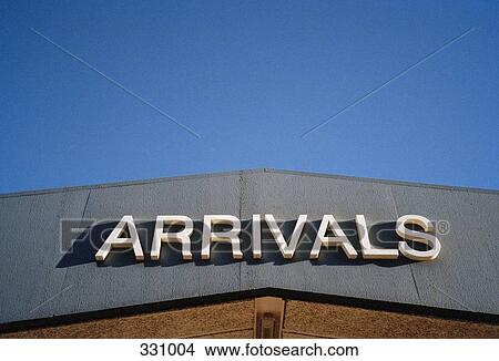 ‘Arrivals’ sign at airport View Large Photo Image Picture - ‘Arrivals’ sign at airport. Fotosearch