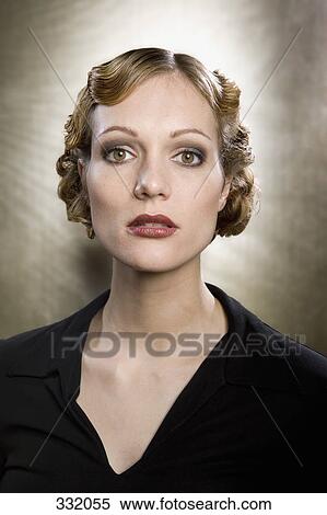 Stock Photography - Portrait of young woman. Fotosearch