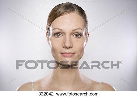 Woman with wet face View Large Photo Image Stock Image - Woman with wet face. Fotosearch