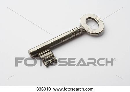 Old-fashioned silver key View Large Photo Image Stock Image - Old-fashioned silver key. Fotosearch
