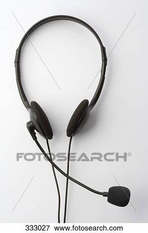 Telephone headset View Large Photo Image Stock Photo - Telephone headset. Fotosearch