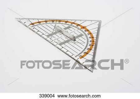 Picture - Close-up of set square. Fotosearch