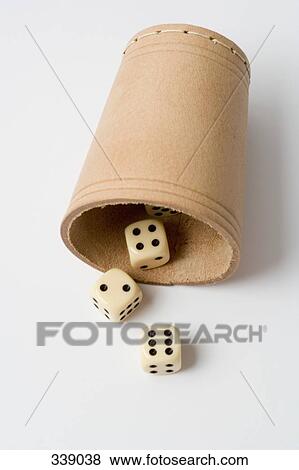 Stock Photo - Dice and dice cup. Fotosearch