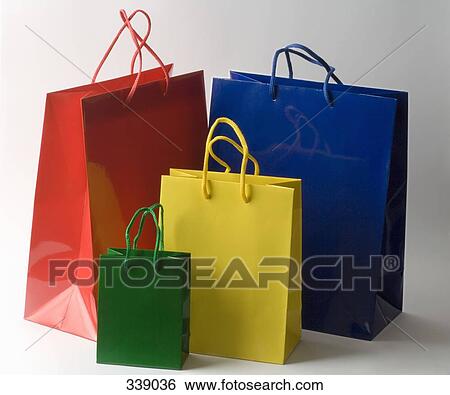 Four gift bags View Large Photo Image Stock Photograph - Four gift bags. Fotosearch