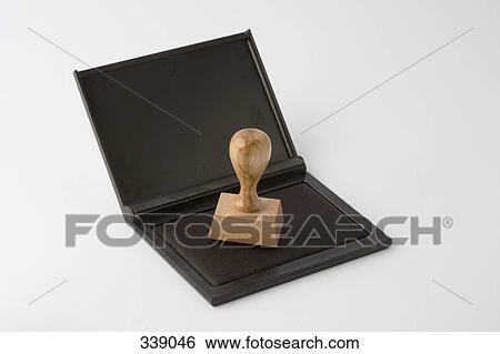 Stock Photograph - Stamp and ink pad. Fotosearch