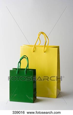 Stock Photograph - Two gift bags. Fotosearch