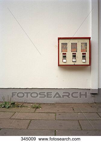 Gumball machine on street View Large Photo Image Stock Photo - Gumball machine on street. Fotosearch