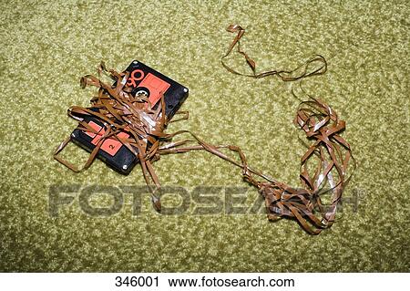 Broken audio cassette tape View Large Photo Image Stock Image - Broken audio cassette tape. Fotosearch