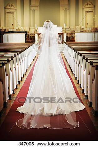Bride walking down church aisle View Large Photo Image Stock Photography - Bride walking down church aisle. Fotosearch