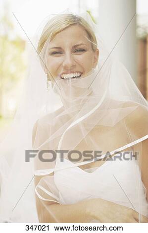 Portrait of bride under veil View Large Photo Image Stock Image - Portrait of bride under veil. Fotosearch