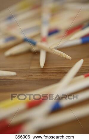 Stock Photograph - Game of pick-up sticks. Fotosearch